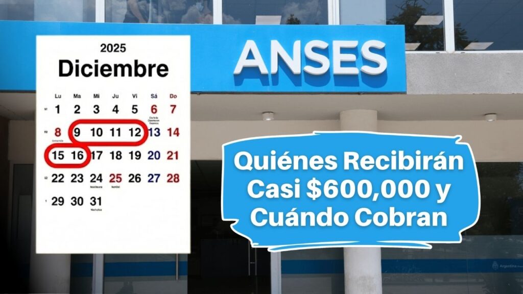 Jubilados ANSES en Diciembre: Quiénes Recibirán Casi $600,000 y Cuándo Cobran